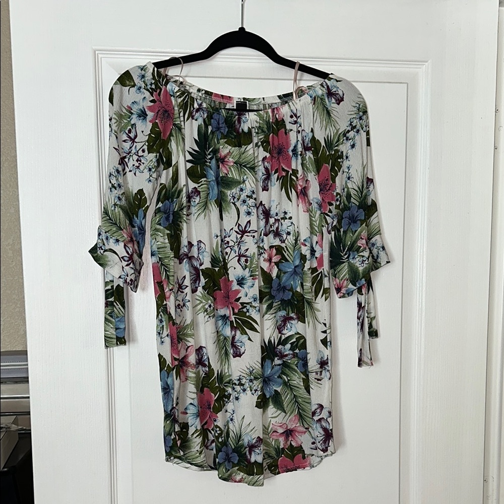 Tropical Floral Women's Blouse